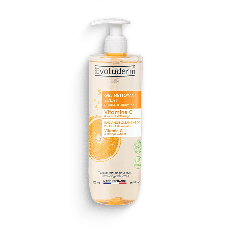 [3760100683622] EVOLUDERM GEL NETTOYANT ECLAT 500ML
