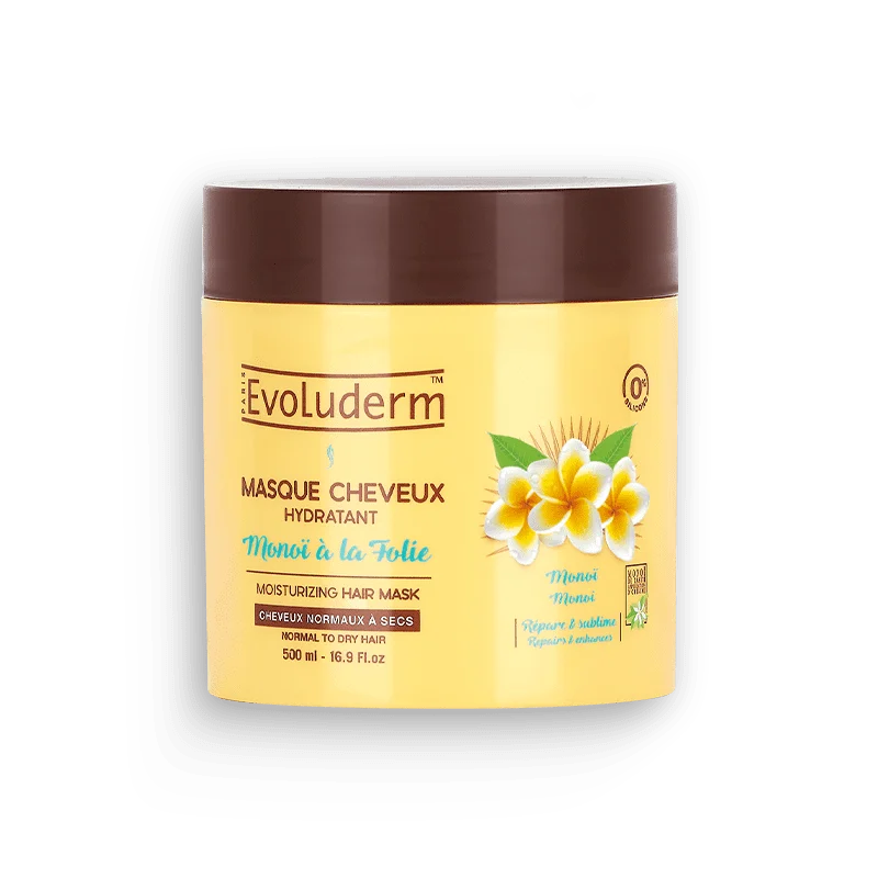[3760100203806] EVOLUDERM MASQUE CHEVEUX HYDRATANT MONOI 500ML