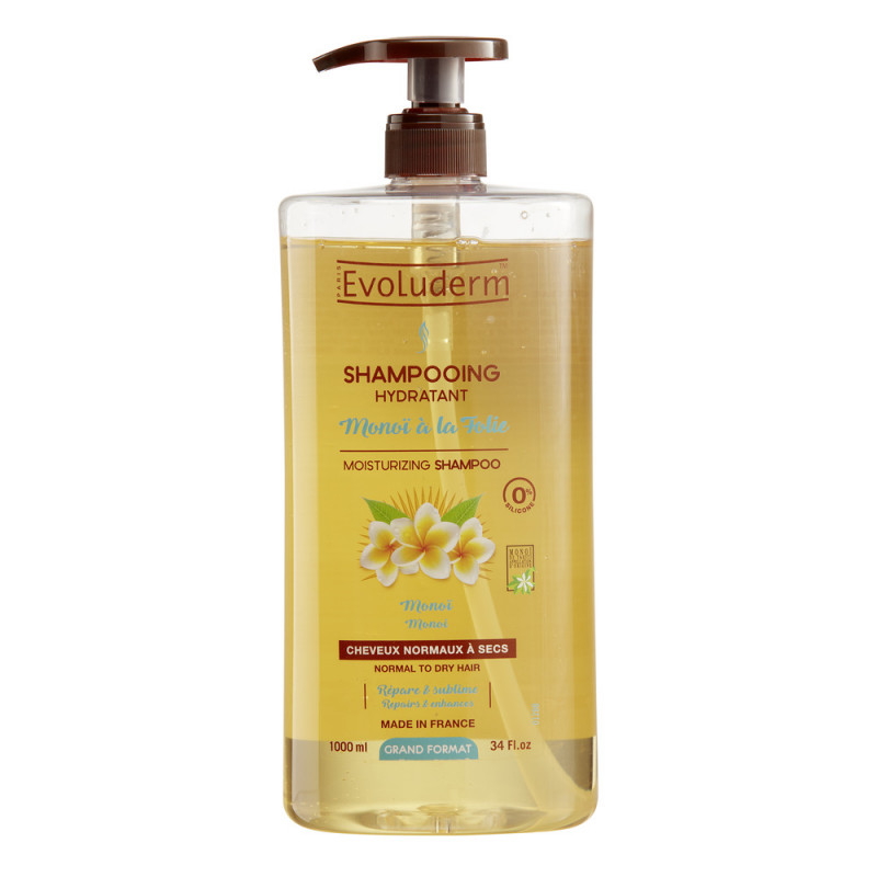 [3760100203783] EVOLUDERM SHAMPOOING HYDRATANT MONOI 1L