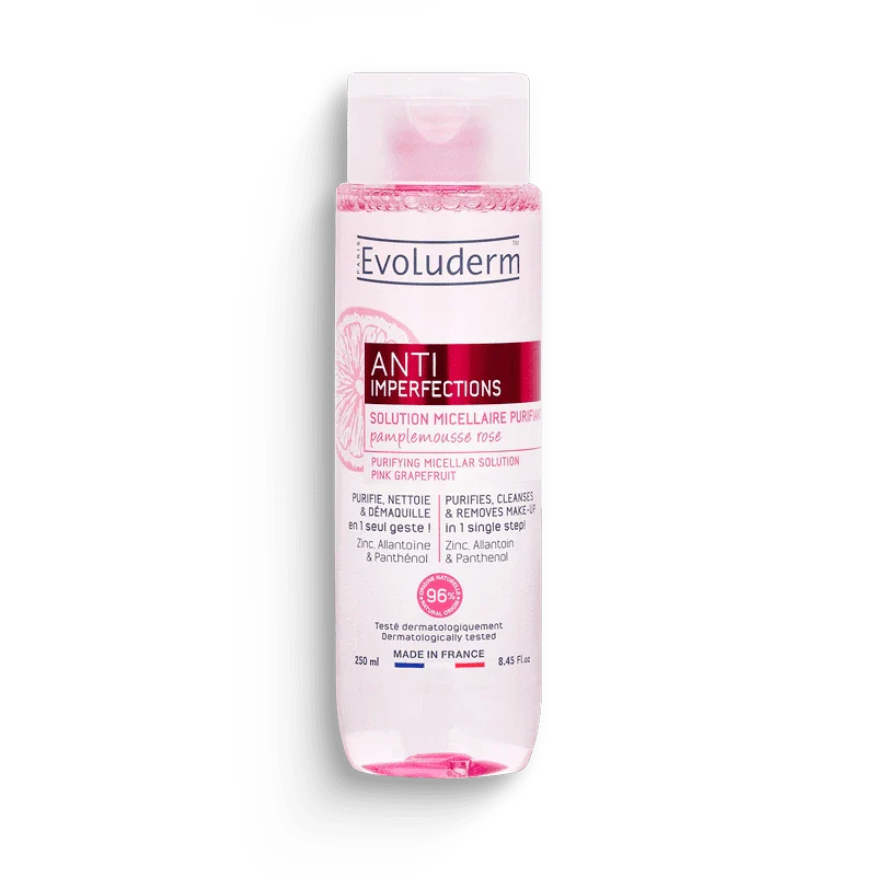[3760100680010] EVOLUDERM SOLUTION MICELLAIRE PURIFIANTE 250ML