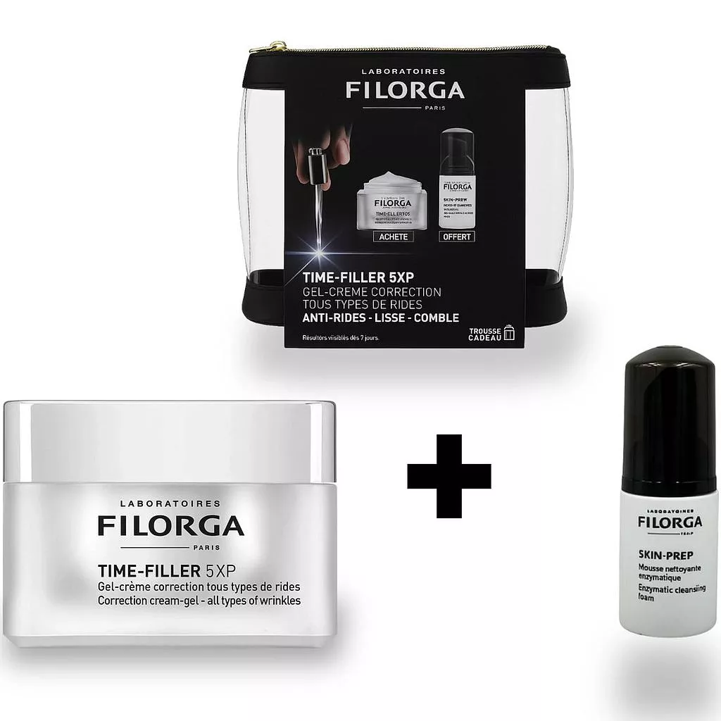 [3341647415224] FILORGA PACK TIME FILLER 5XP CREME 50ML + SKIN-PREP MOUSSE 30ML OFFERTE