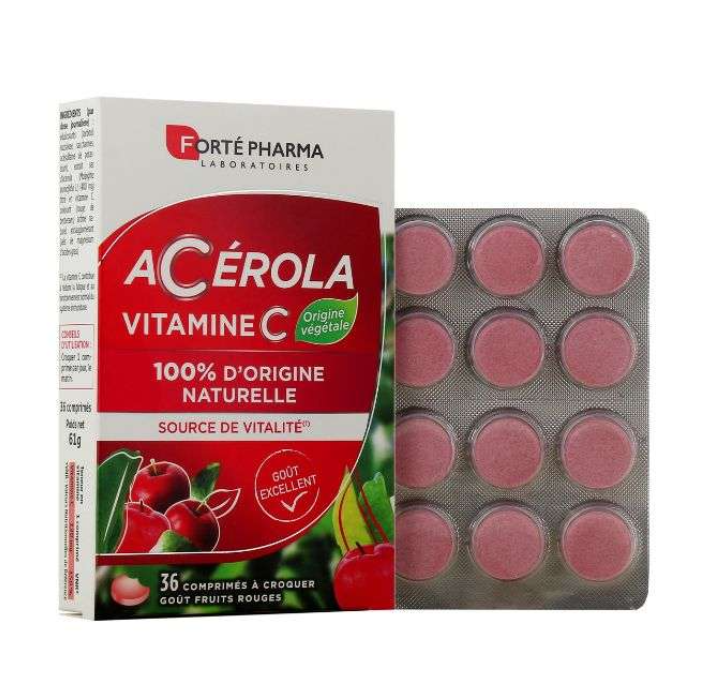 [3700221302262] FORTE PHARMA ACEROLA VITAMINE C - 36 COMPRIMES