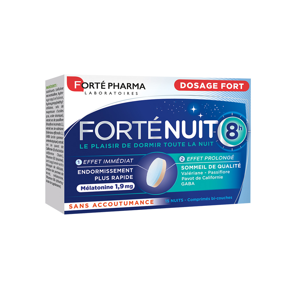 [3700221313848] FORTE PHARMA FORTE NUIT MELATONINE 1900 FLASH - 30 COMPRIMES