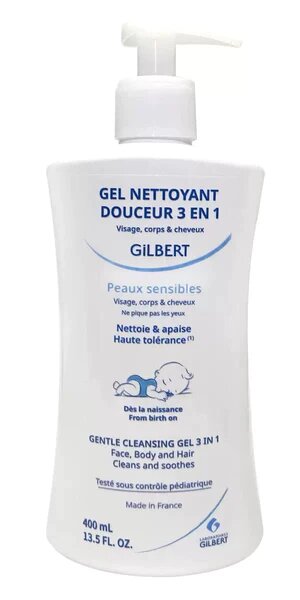 [3518646600081] GILBERT GEL NETTOYANT DOUCEUR 3EN1 400ML