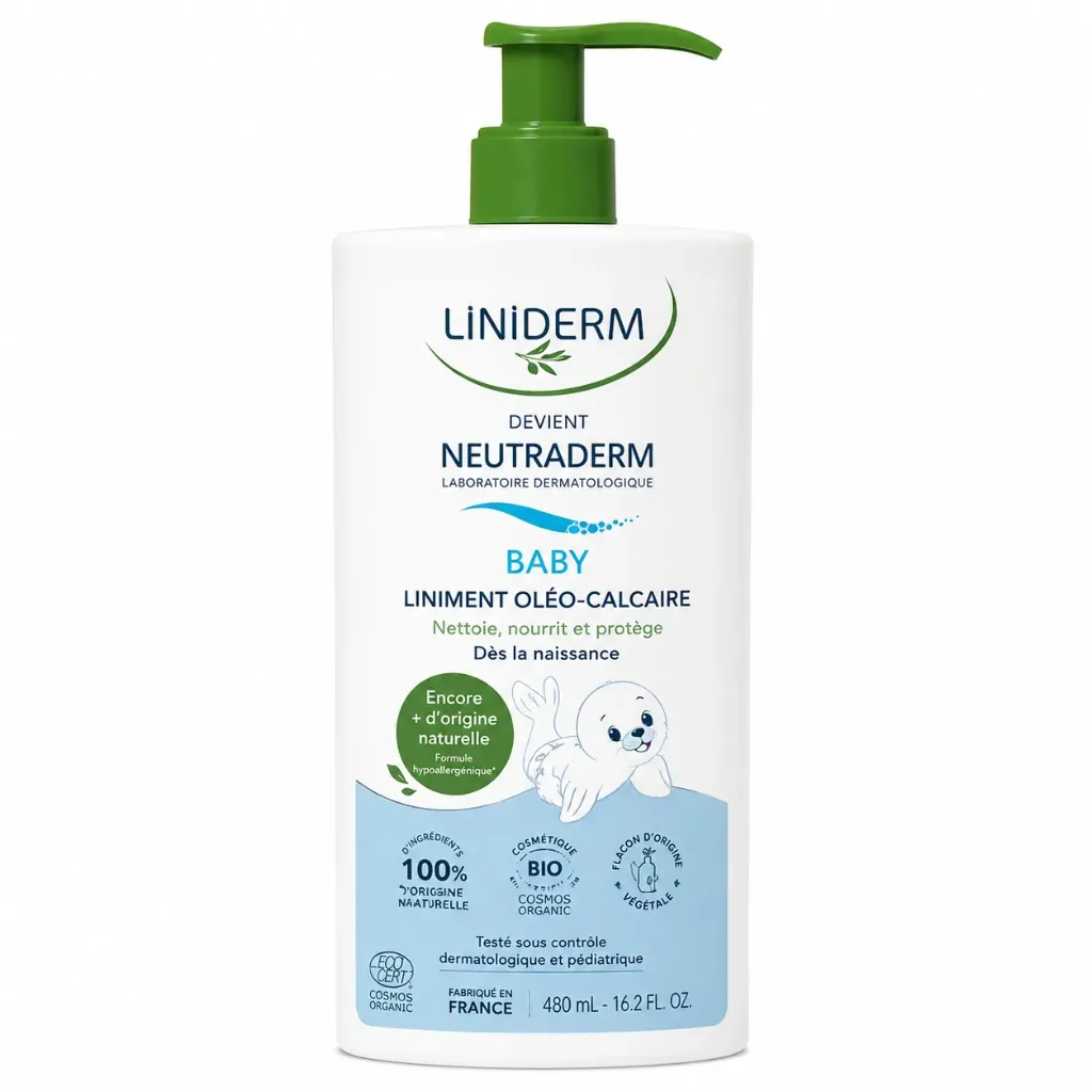 [3616826860918] GILBERT LINIDERM LINIMENT OLEO-CALCAIRE POMPE 480ML