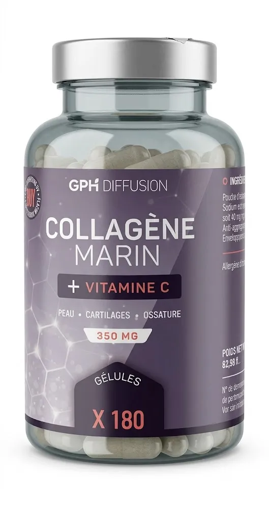 GPH COLLAGENE MARIN + VITAMINE C 350MG - 180 GELULES