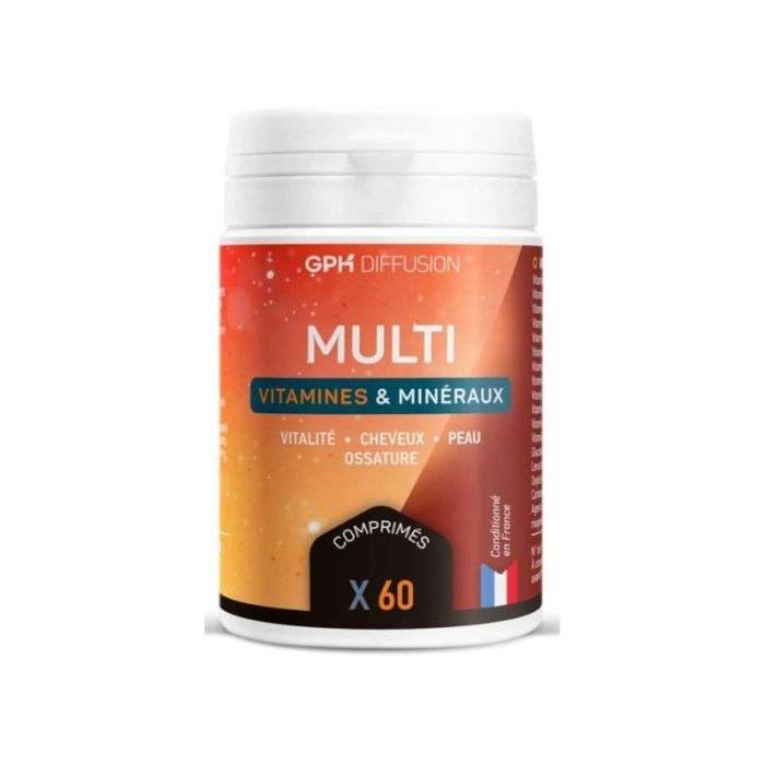[3700216253487] GPH MULTI VITAMINES ET MINERAUX - 60 COMPRIMES