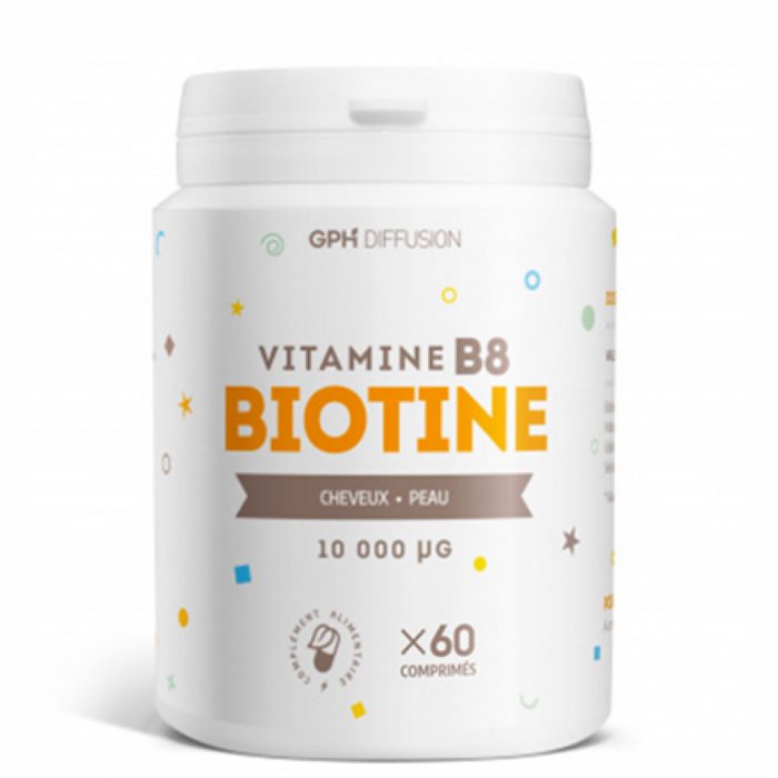 [3700216260096] GPH VITAMINE B8 BIOTINE 10 000μg - 60 COMPRIMES