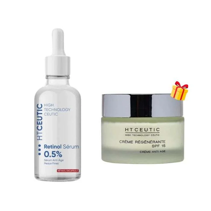 [6111267180238] HT CEUTIC PACK RETINOL SERUM 0.5% 50ML + CREME REGENERANTE SPF15 50ML OFFERTE