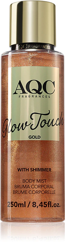 IDC INSTITUTE AQC GLOW TOUCH GOLD SHIMMER BODY MIST 250ML