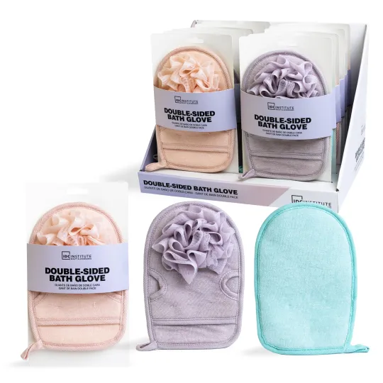 [8436609394455] IDC INSTITUTE DOUBLE SIDED BATH GLOVE