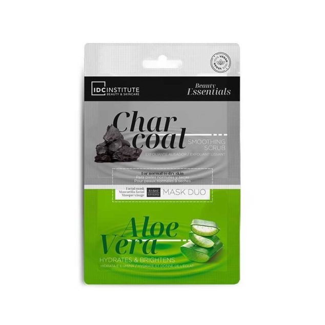IDC INSTITUTE DUO CHARCOAL ET ALOE VERA MASK