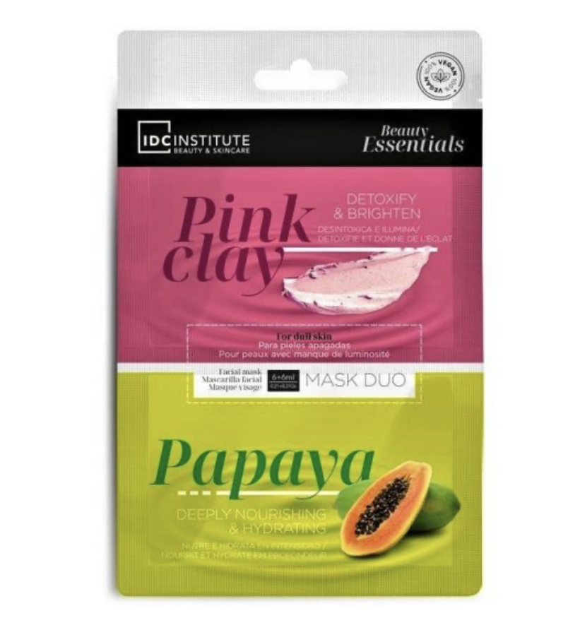 IDC INSTITUTE DUO PINK CLAY ET PAPAYA MASK
