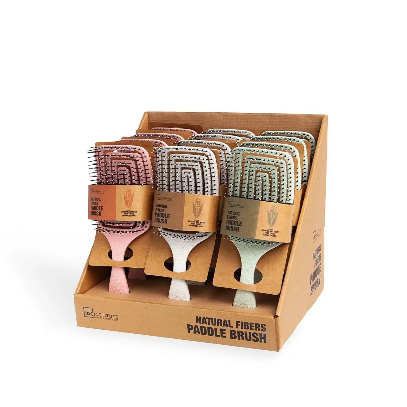 [8436576509234] IDC INSTITUTE ECO NATURAL FIBERS PADDLE BRUSH 2010W