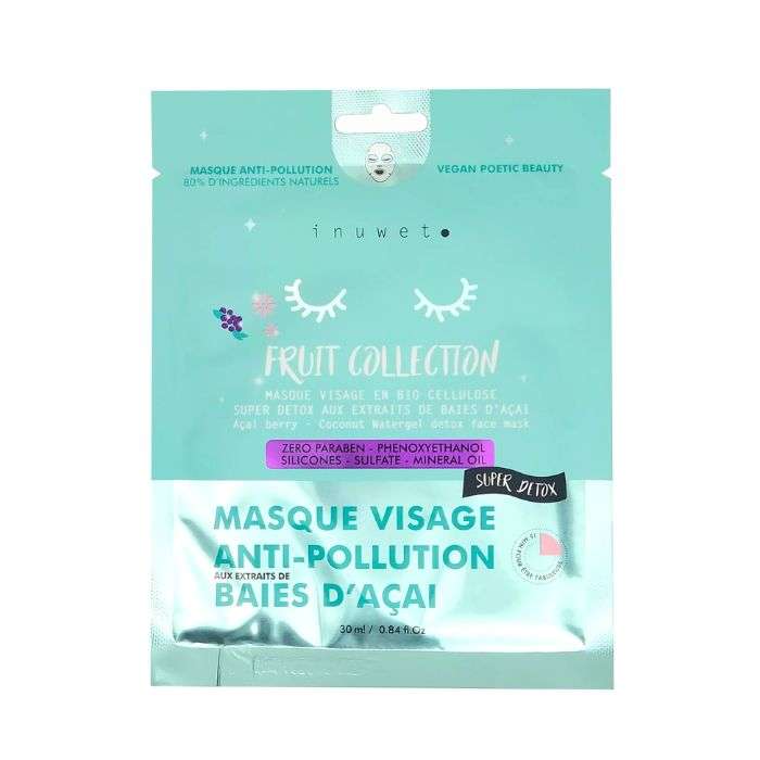 [3662232003944] INUWET MASQUE VISAGE ANTI-POLLUTION BAIES D’ACAI 30ML