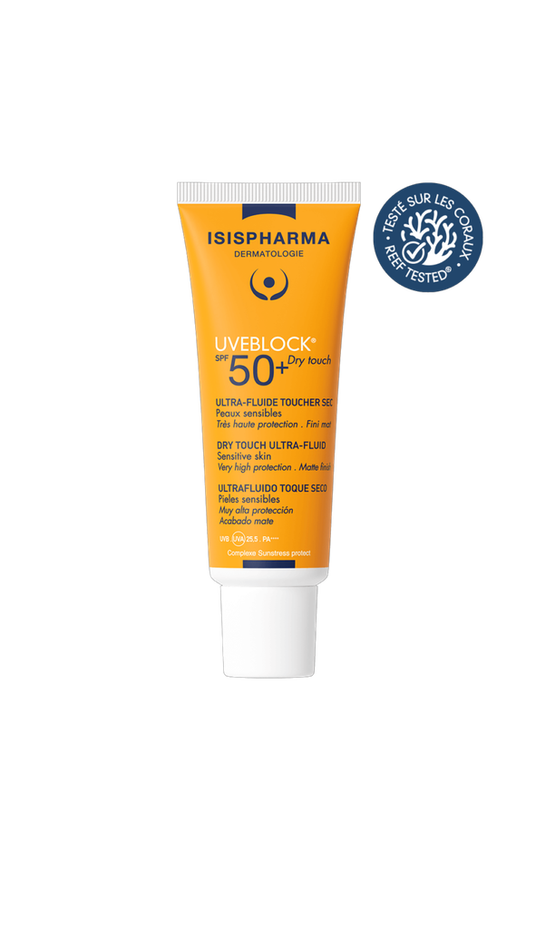 [3760269770515] ISISPHARMA UVEBLOCK DRY TOUCH TEINTE CLAIRE SPF50+ 40ML