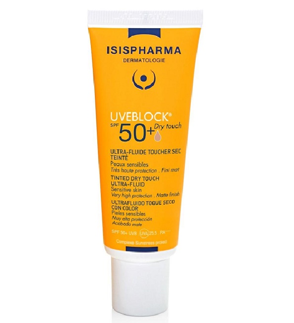 [3760269770522] ISISPHARMA UVEBLOCK DRY TOUCH TEINTE MEDIUM SPF50+ 40ML