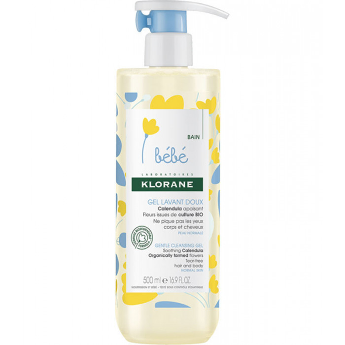 [3282770104943] KLORANE BEBE GEL MOUSSANT CORPS/CHEVEUX 500ML