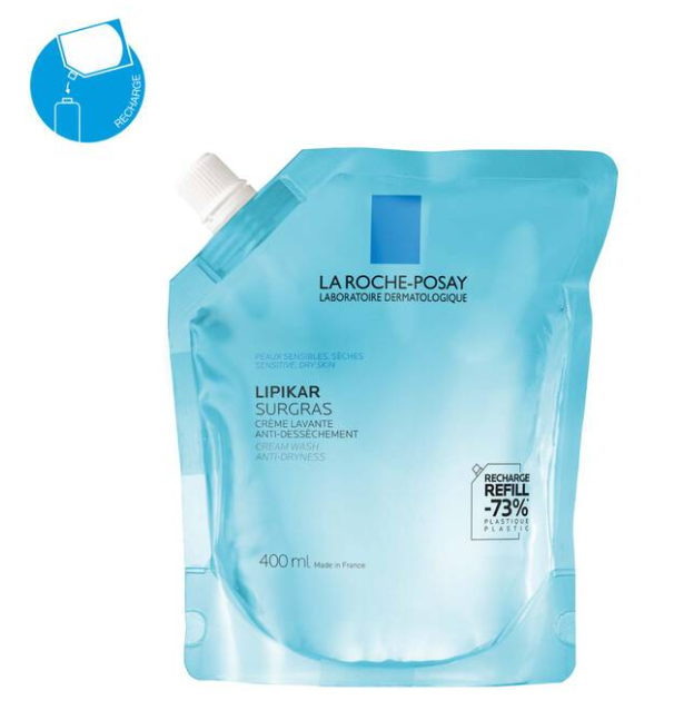 [3337875905497] LA ROCHE POSAY LIPIKAR SURGRAS CREME LAVANTE RECHARGE 400ML