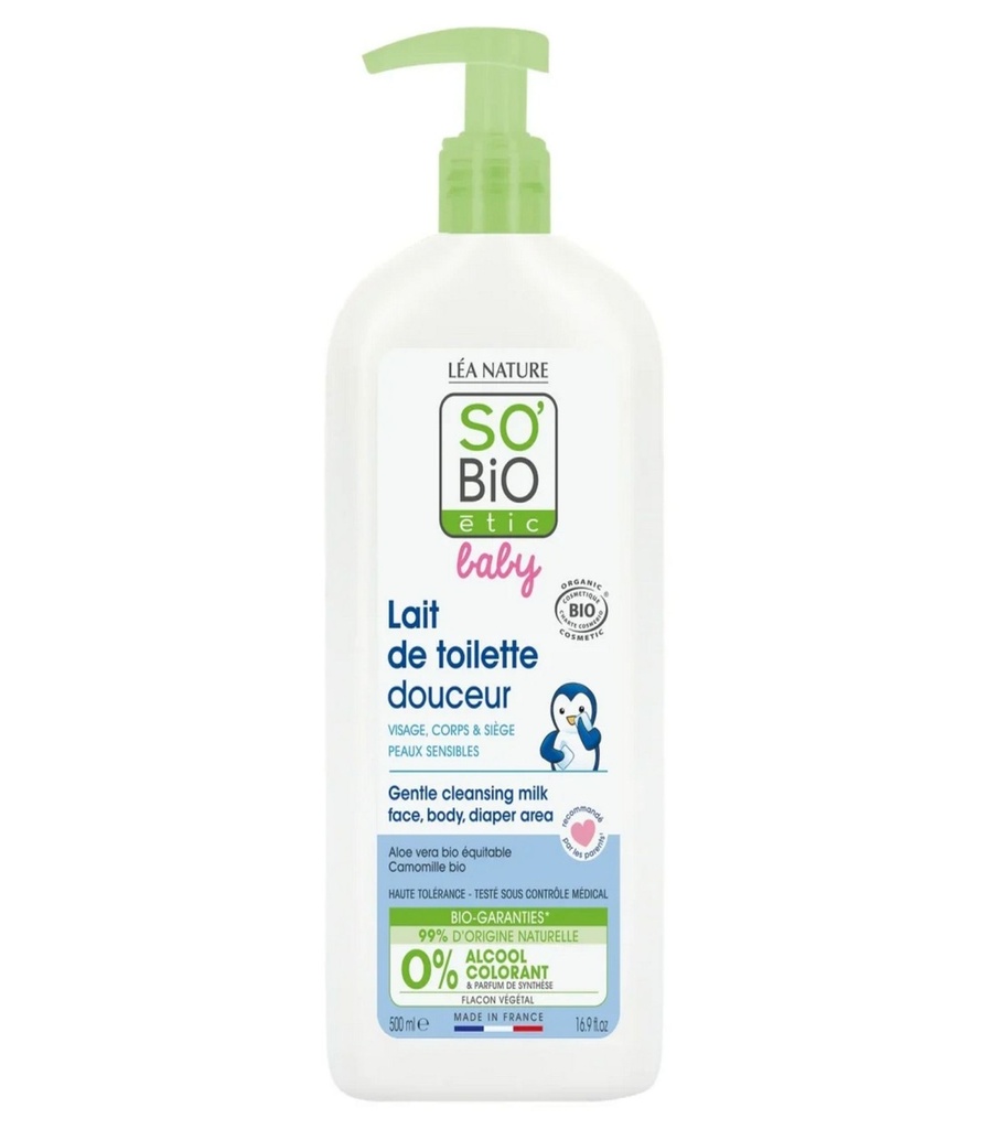 [3517360021615] LEA NATURE SO BIO BABY LAIT DE TOILETTE DOUCEUR 500ML