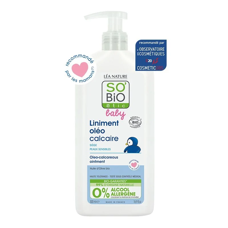 [3517360016987] LEA NATURE SO BIO BABY LINIMENT OLEO-CALCAIRE 500ML