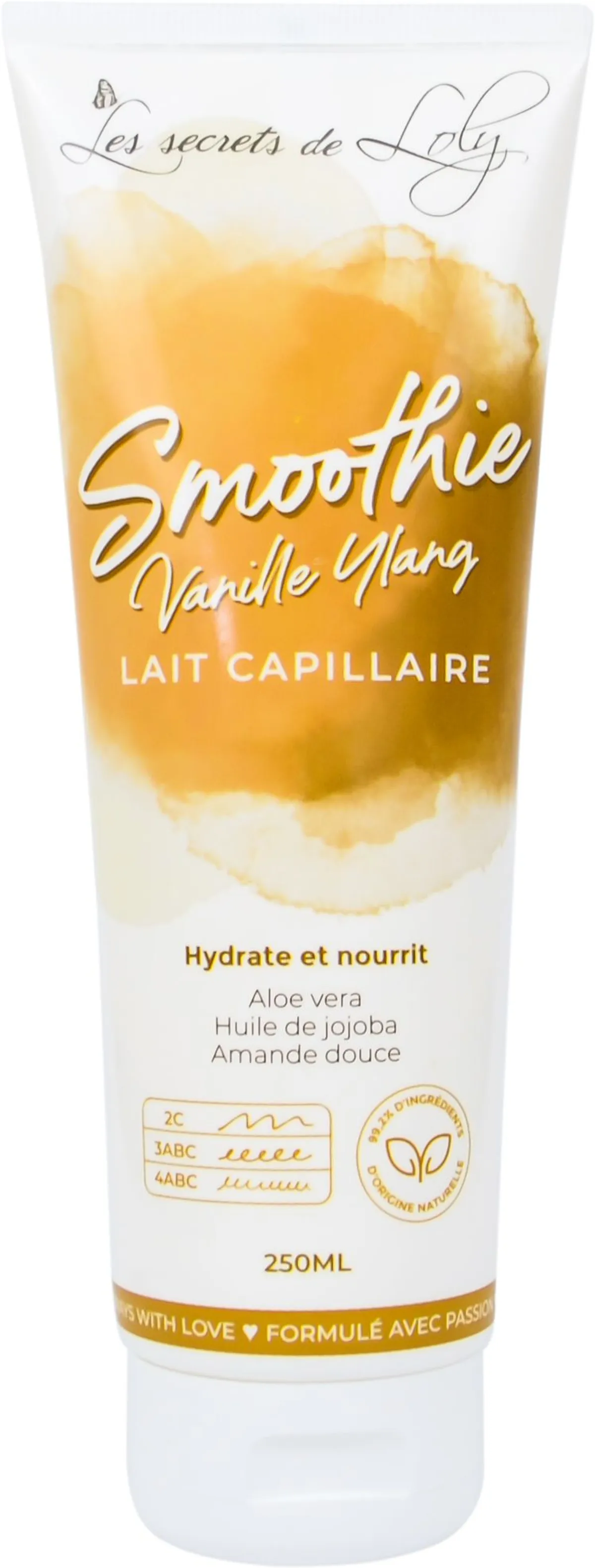 [642968328569] LES SECRETS DE LOLY SMOOTHIE LAIT CAPILLAIRE VANILLE YLANG 250ML