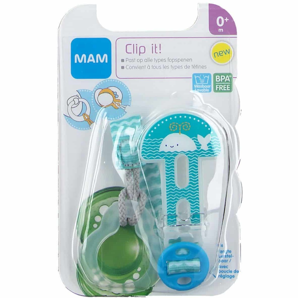 [9001616680892] MAM ATTACHE SUCETTE + PROTEGE TETINE