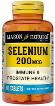 [311845124951] MASON NATURAL SELENIUM 200MCG 60 TABLETS