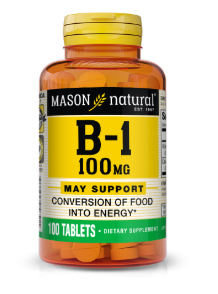 [311845056511] MASON NATURAL VITAMIN B1 100MG 100 TABLETS