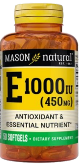 [311845050496] MASON NATURAL VITAMIN E 1000IU 50 SOFTGELS