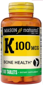 MASON NATURAL VITAMIN K 100MCG 100 TABLETS