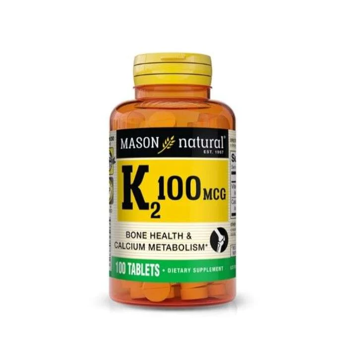 MASON NATURAL VITAMIN K2 100MCG 100 TABLETS