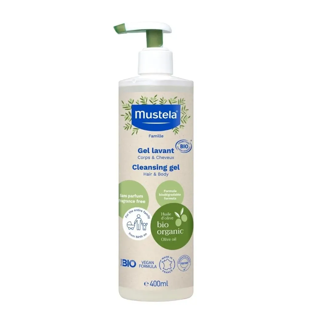 [3504105037956] MUSTELA GEL LAVANT HUILE D'OLIVE BIO 400ML
