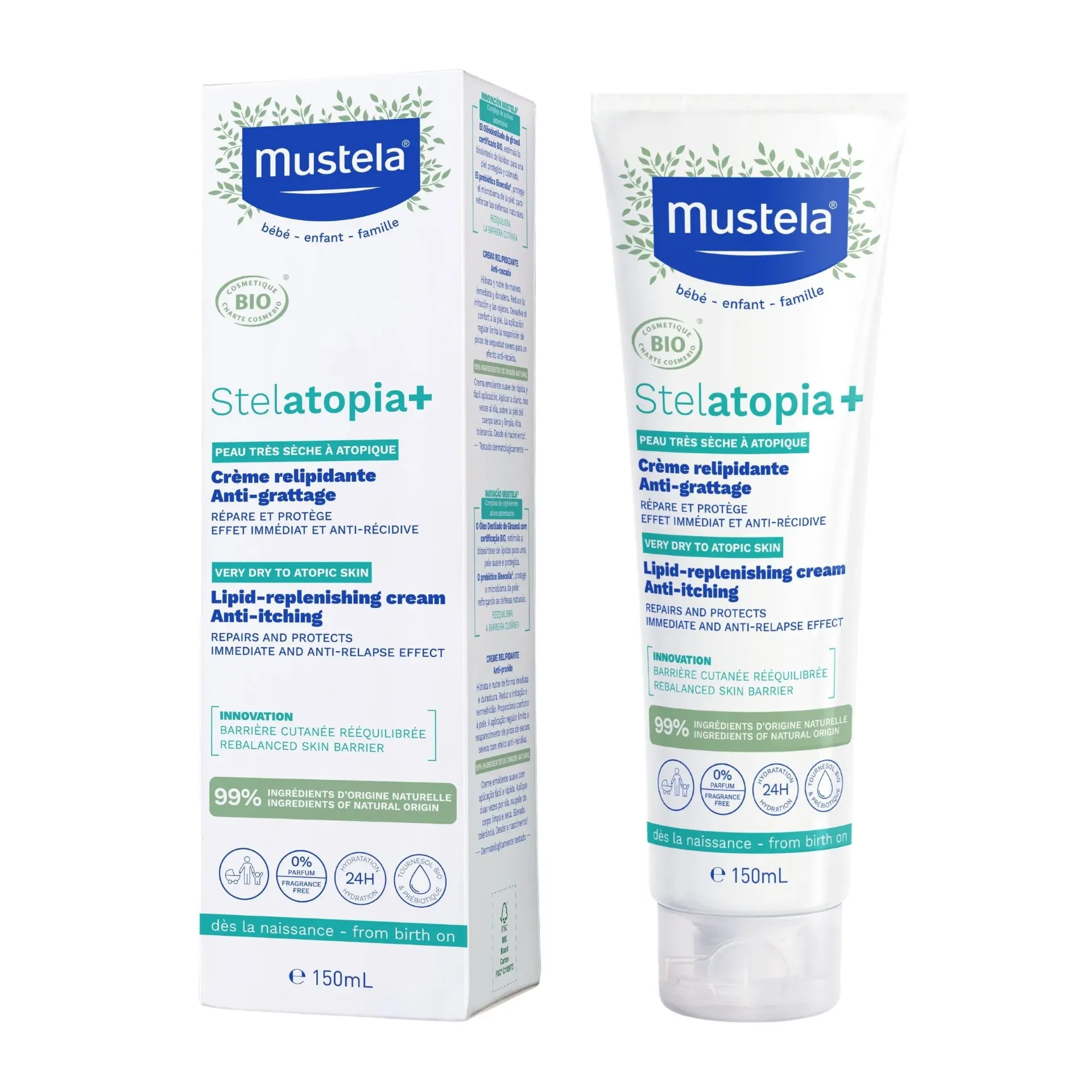 [3504105039844] MUSTELA STELATOPIA+ CREME RELIPIDANTE 150ML