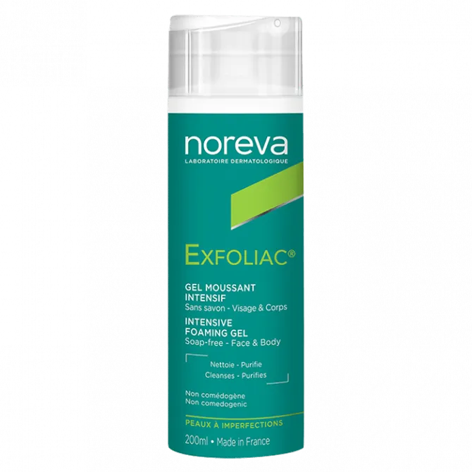 [3401547779324] NOREVA EXFOLIAC GEL MOUSSANT INTENSIF 200ML
