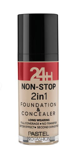 PASTEL 24H NON STOP 2IN1 FOUNDATION ET CONCEALER 601 COOL