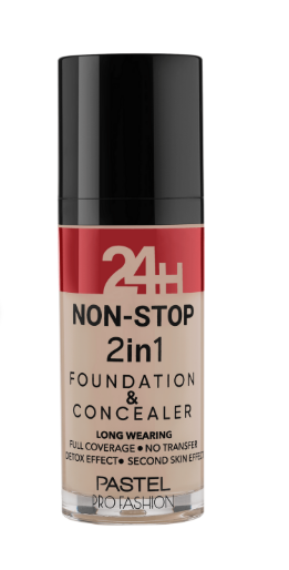 [8690644335020] PASTEL 24H NON STOP 2IN1 FOUNDATION ET CONCEALER 602 LIGHT PORCELAIN