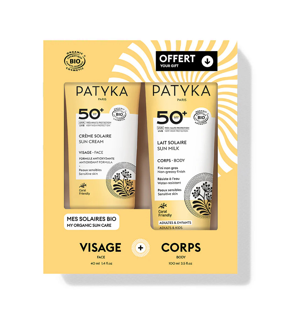 [3700591968914] PATYKA PACK SUN CREME SOLAIRE SPF 50+ 40ML + LAIT SOLAIRE SPF 50+ 100ML OFFERT