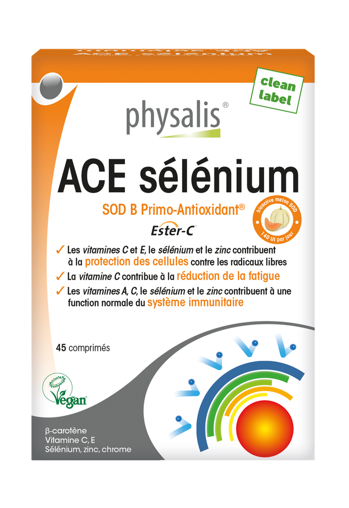 [5412360000227] PHYSALIS ACE SELENIUM - 45 COMPRIMES