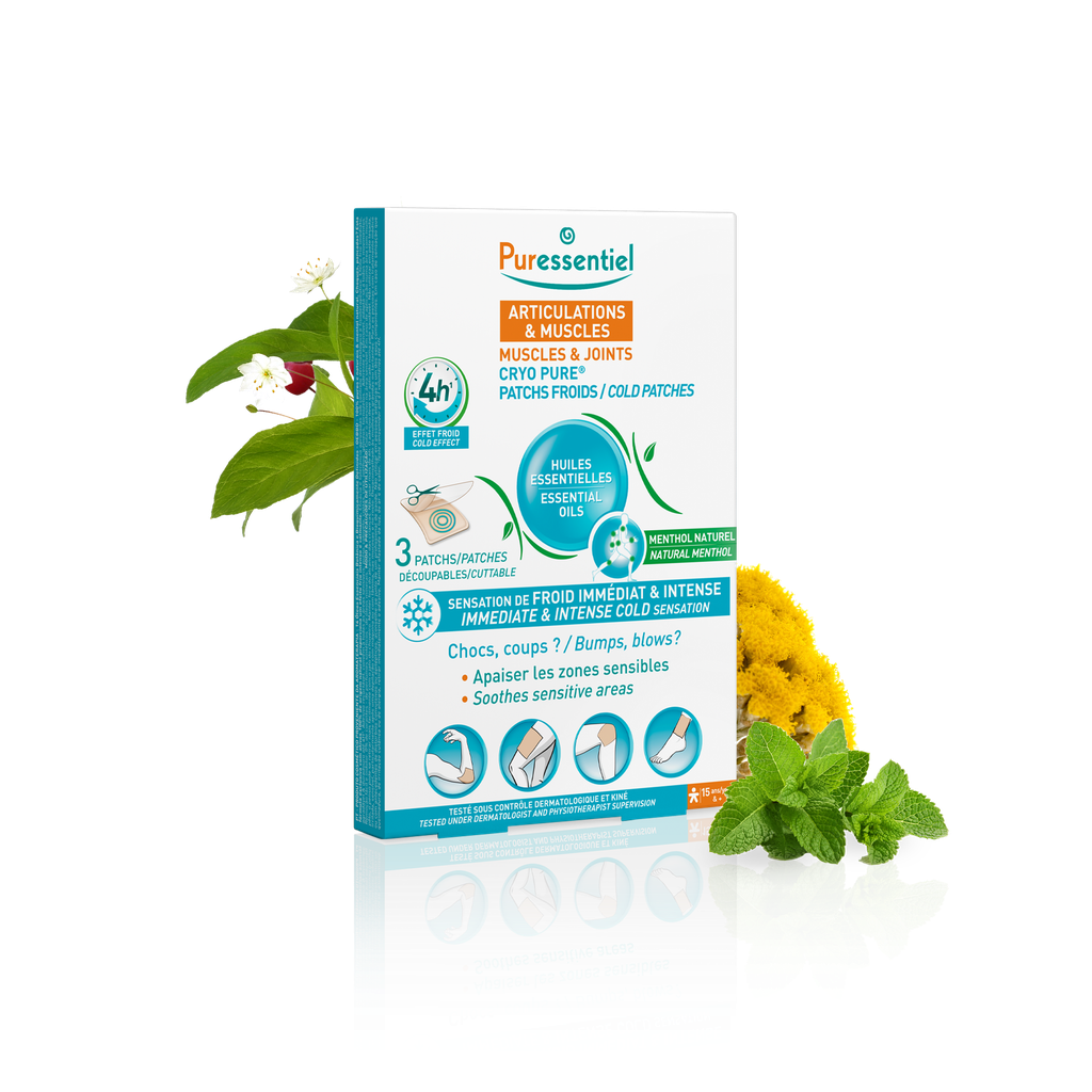PURESSENTIEL ARTICULATIONS ET MUSCLES CRYO PURE PATCHS FROIDS 3U