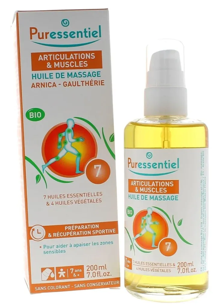 PURESSENTIEL ARTICULATIONS ET MUSCLES HUILE DE MASSAGE BIO ARNICA 100ML