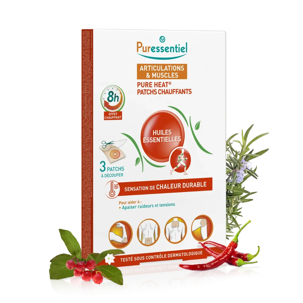 PURESSENTIEL ARTICULATIONS ET MUSCLES PURE HEAT PATCHS CHAUFFANTS 3U