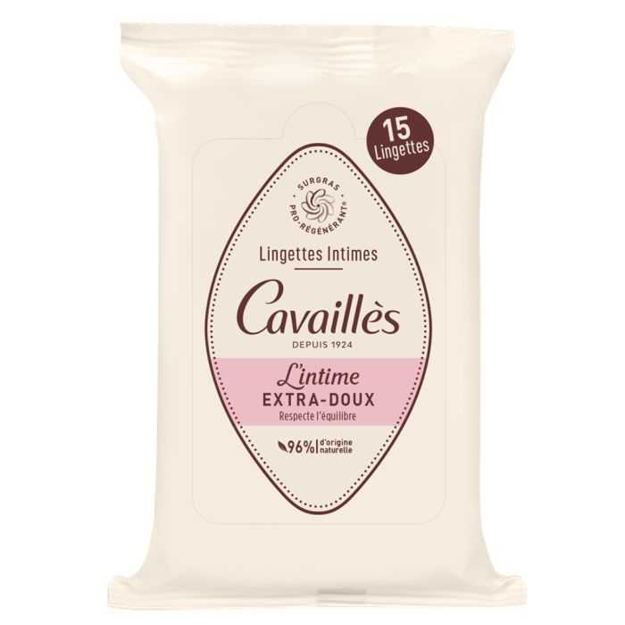 [3596490007300] ROGE CAVAILLES LINGETTES INTIMES EXTRA DOUX 15U