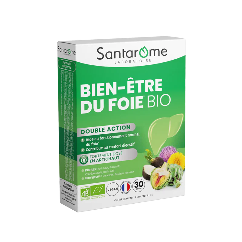 SANTAROME BIEN-ETRE DU FOIE BIO - 30 GELULES