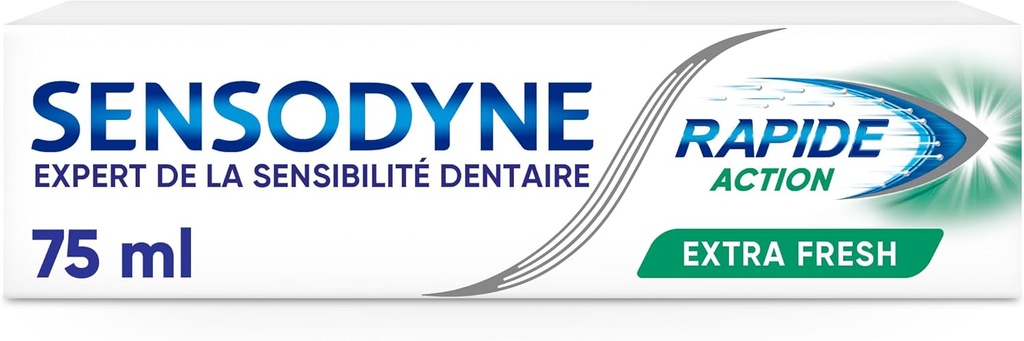 [6223013530386] SENSODYNE DENTIFRICE RAPIDE ACTION EXTRA FRESH 75ML