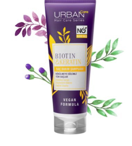 URBAN CARE BIOTIN ET KERATIN SHAMPOO NO SULFATE 250ML