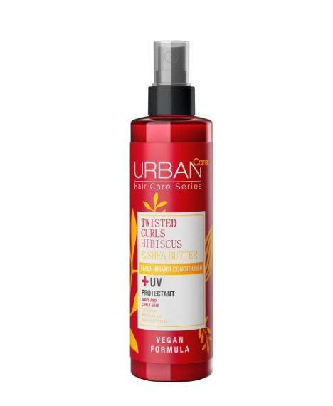 URBAN CARE TWISTED CURLS HIBISCUS ET SHEA BUTTER LEAVE-IN CONDITIONER SPRAY 200ML