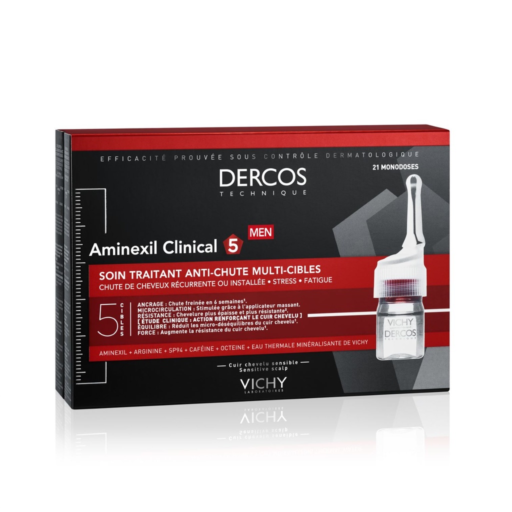 [3337875522748] VICHY DERCOS AMINEXIL CLINICAL 5 HOMMES 21 AMPOULES