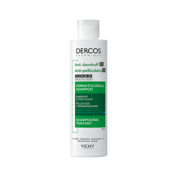 [3337871330286] VICHY DERCOS ANTI-PELLICULAIRE DS SHAMPOOING TRAITANT CHEVEUX NORMAUX A GRAS 200ML
