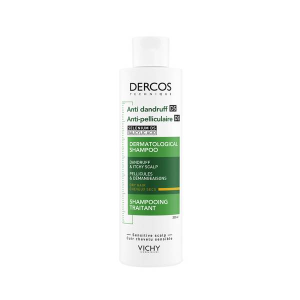 [3337871330262] VICHY DERCOS ANTI-PELLICULAIRE DS SHAMPOOING TRAITANT CHEVEUX SECS 200ML